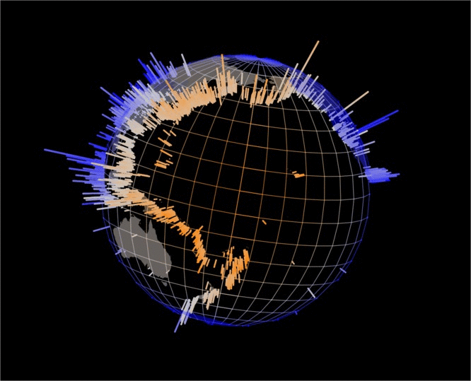 animation of the Earth spinning