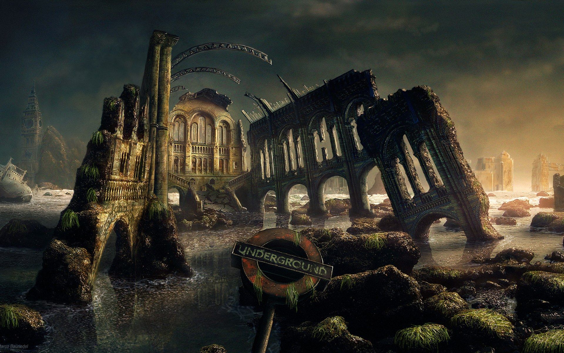 Gothic Dark Art Fantasy Scenery Desktop Wallpaper