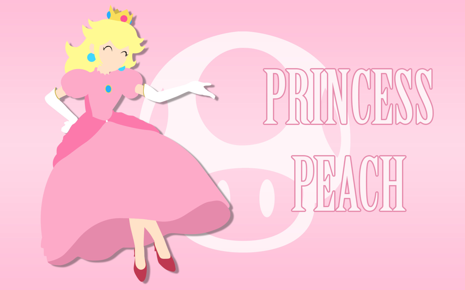 Princess Peach Minimal Wallpaper By Nicolasnsane