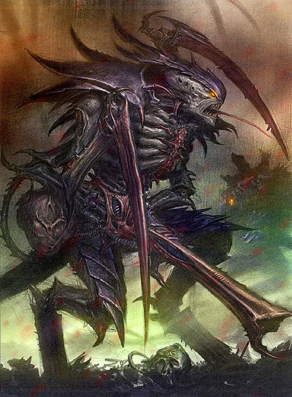 Tyranid Warrior Colored by MajesticChicken 600x817