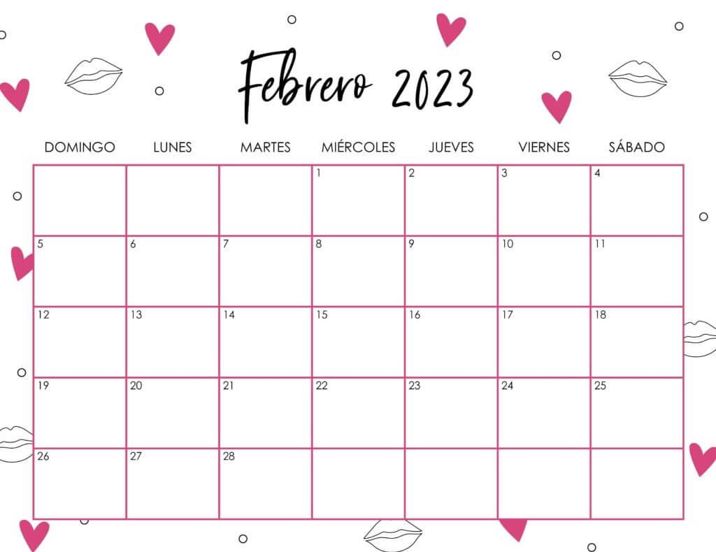 95 Top Floral February 2023 Calendar Cute Wallpaper HD Free