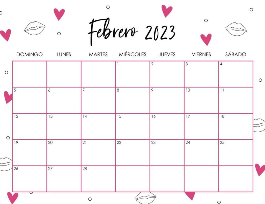 Free Download 95 Top Floral February 2023 Calendar Cute Wallpaper HD 
