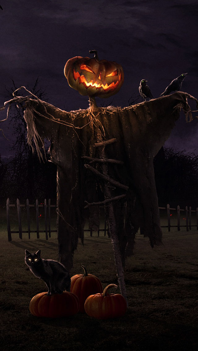 Halloween Scarecrow Wallpaper iPhone