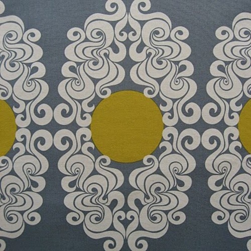 Gray Yellow White Grey Medallion Eclectic Home Decor Ideas Wallpaper