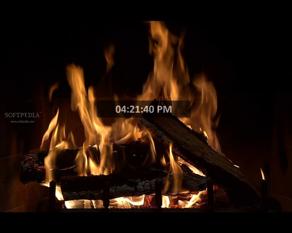 Fireplace Screenshot Is A Screensaver That Will Display