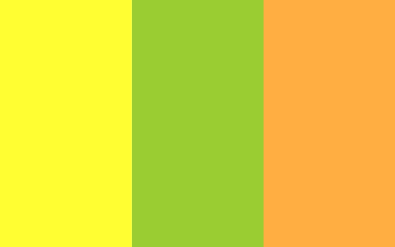 Yellow RYB Yellow green and Yellow Orange Three Color Background