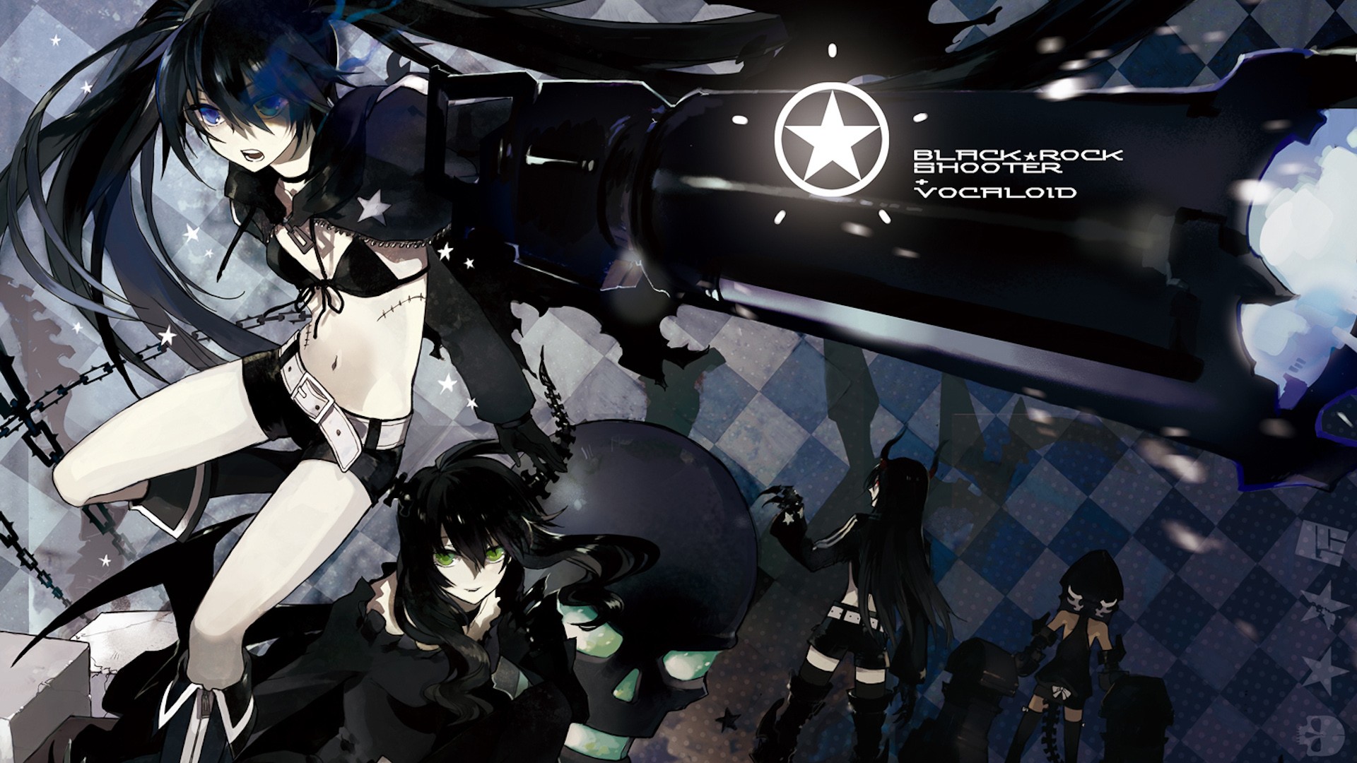 Black Rock Shooter Anime Vocaloid Wallpaper Background