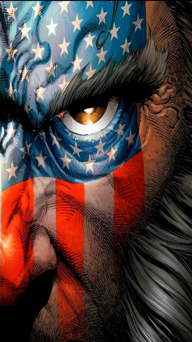 American Flag Wolverine iPhone Wallpaper