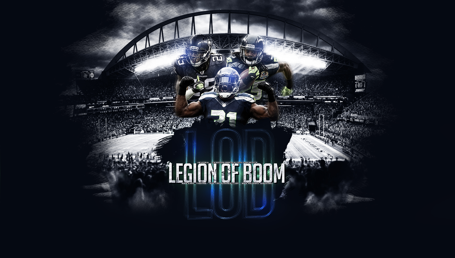 Seattle Seahawks Lob Legion Of Boom By Designausberlin On