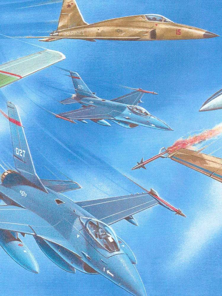 Modern Fighter Jets in Action Fill Sky Wallpaper Border 501 eBay
