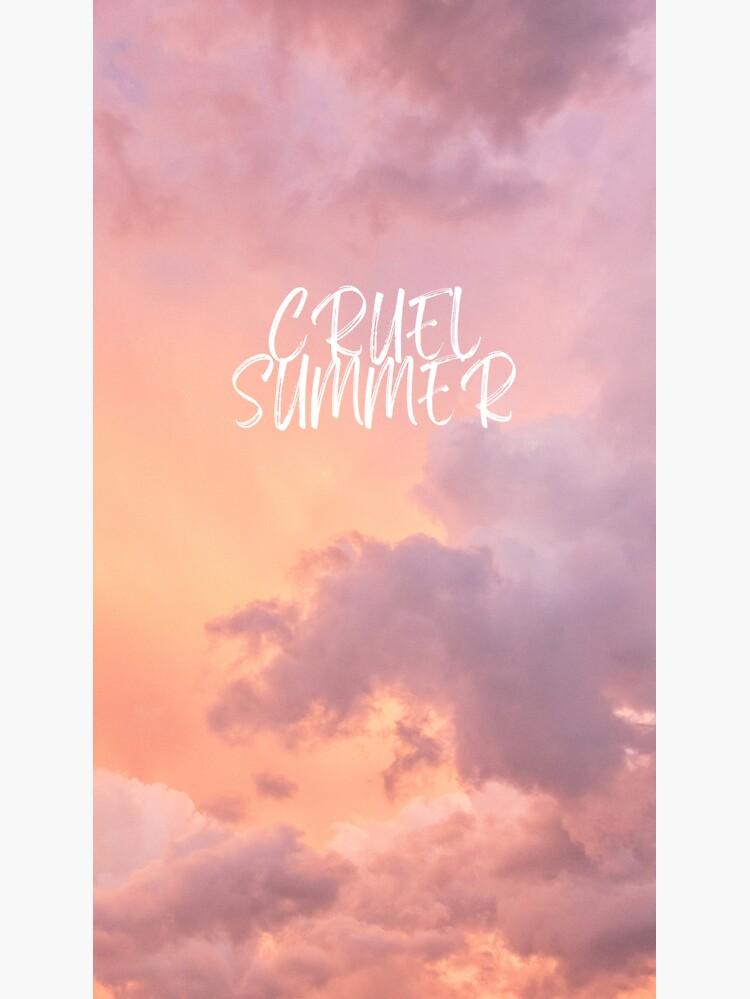 Taylor Swift Cruel Summer Print Sticker For Sale By Angelafogle