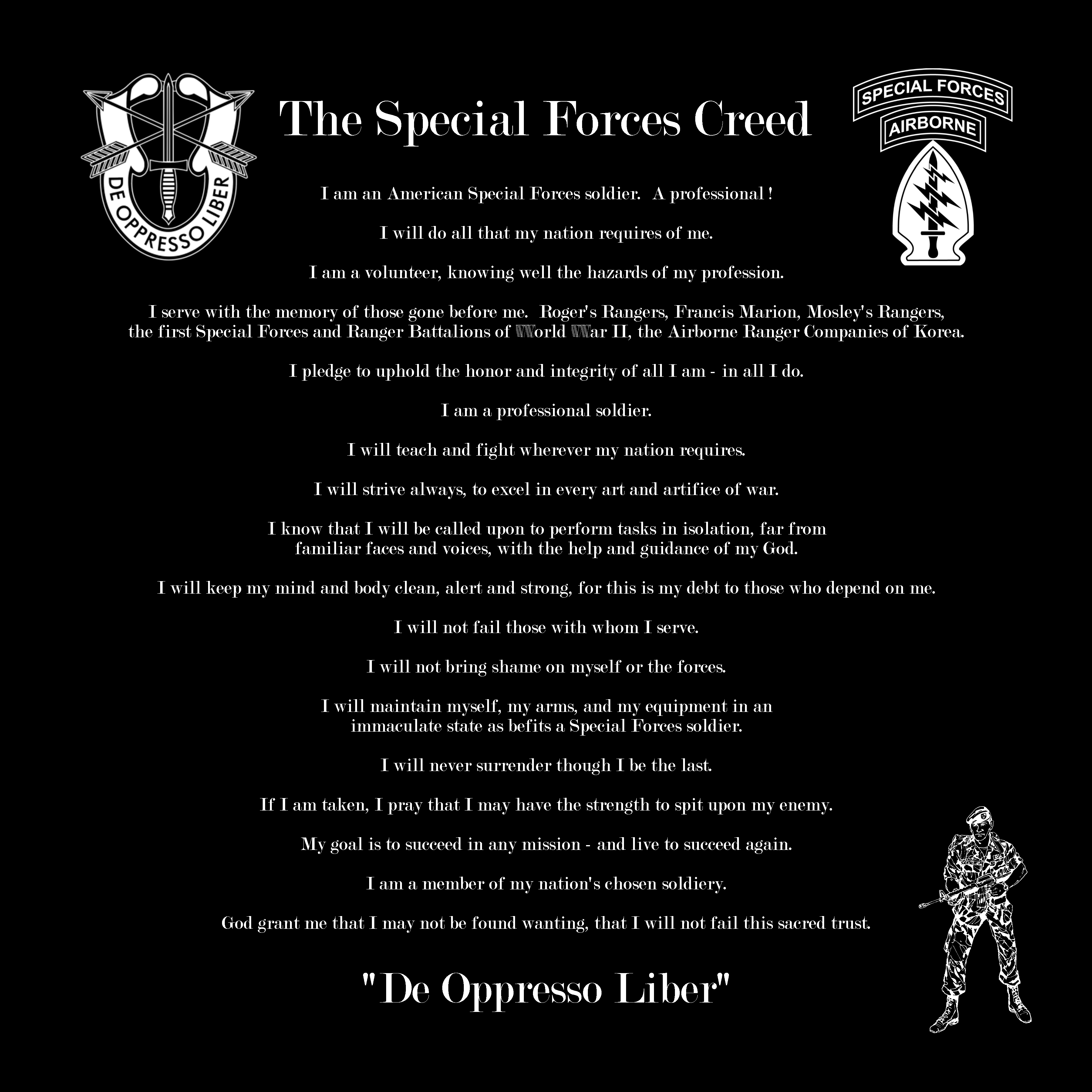 Army Ranger Creed Wallpaper Nco Imageck