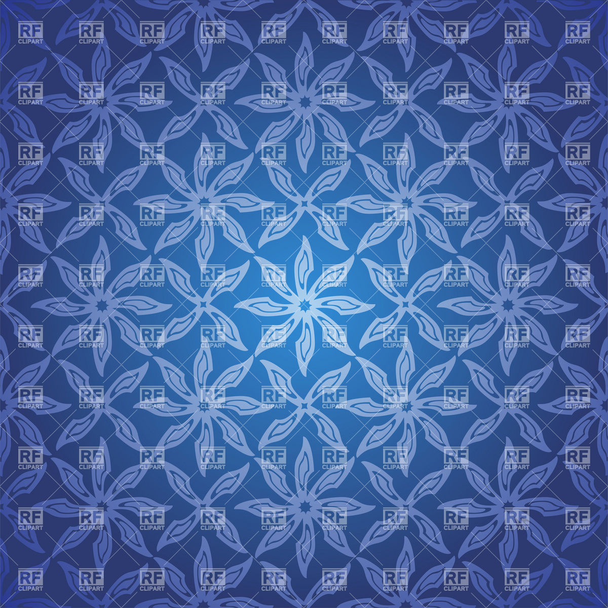 Wallpaper Pattern Blue Background Royalty Vector