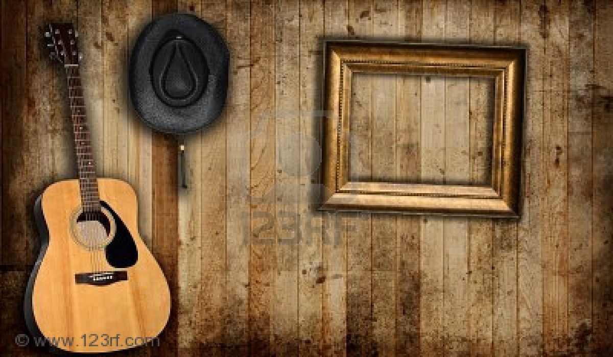 Cowboy Hat Wallpaper Guitar And