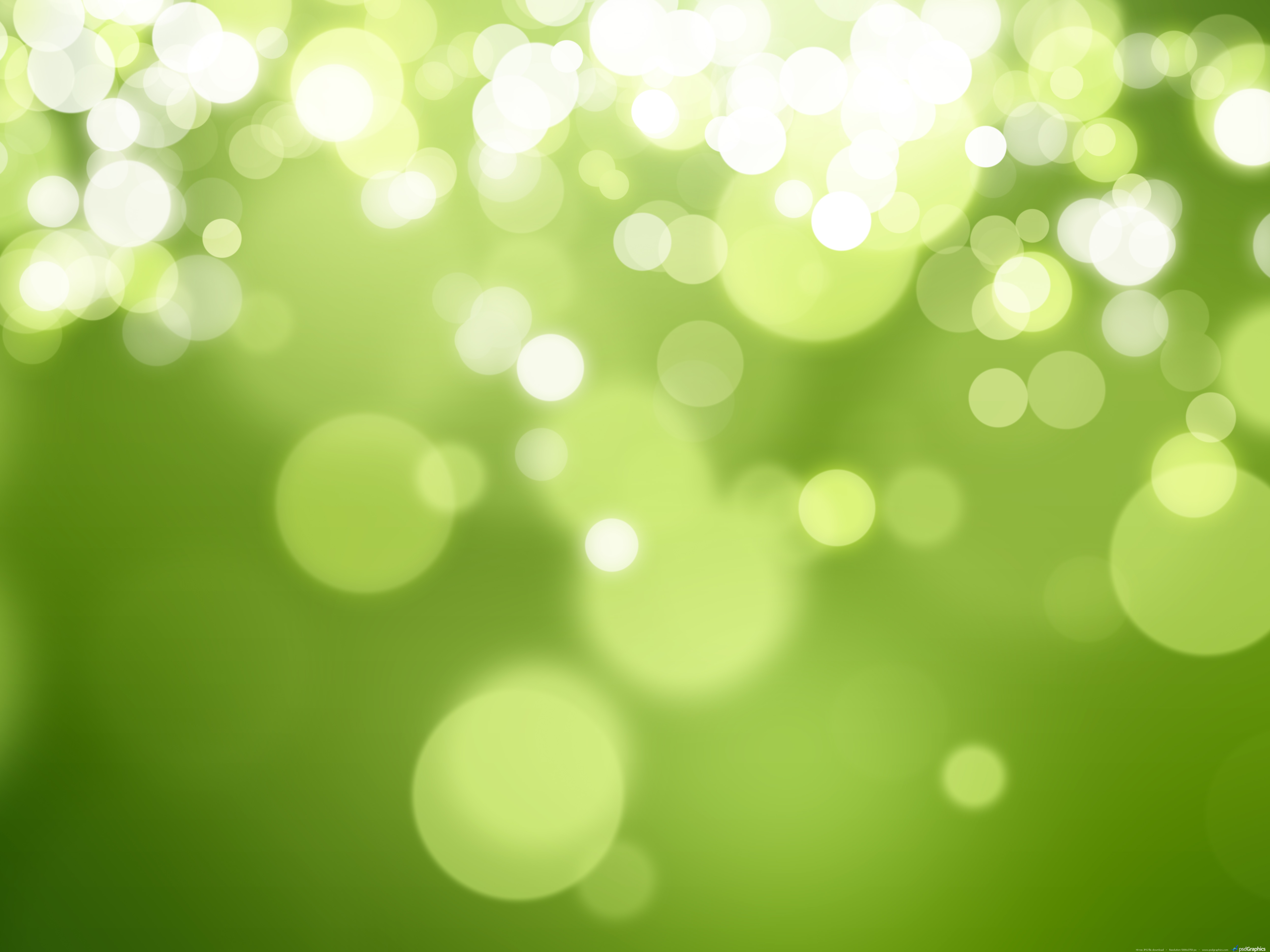 Green Design Blurry Lights Background Eco Friendly