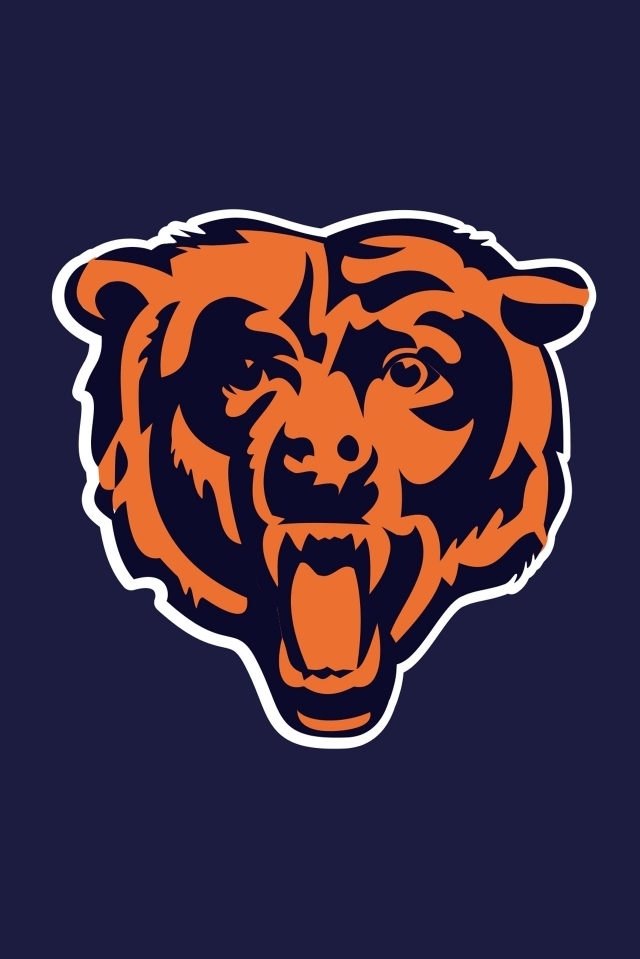 Chicago Bears Logo HD Wallpaper For iPhone 4s