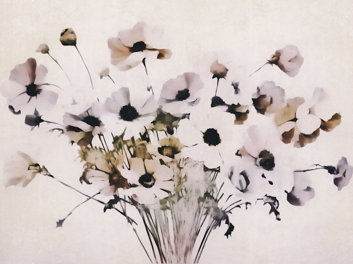 Classic Floral Watercolor Wallpaper