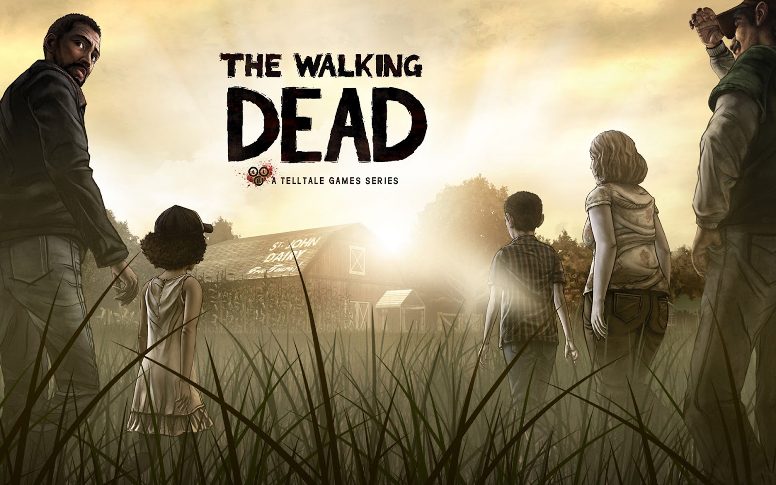 HD The Walking Dead Game Wallpaper Bureaublad