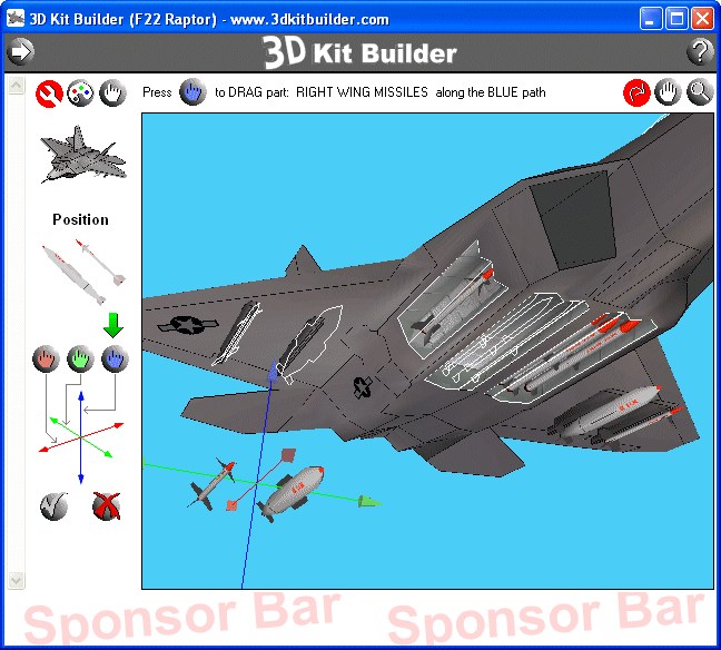 3d Kit Builder F22 Raptor Fun And Easy For All Ages Build