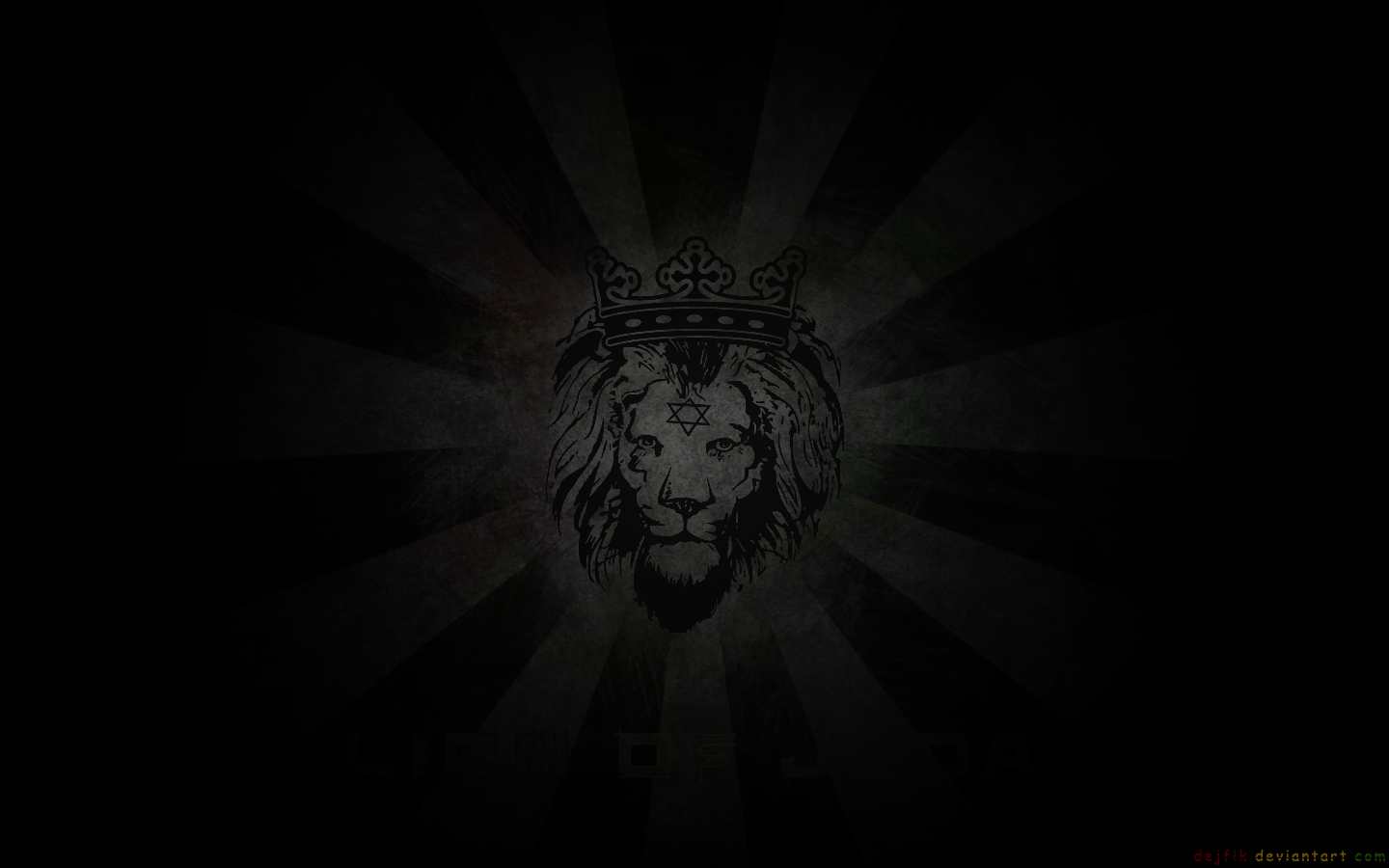 Лев с короной на черном фоне