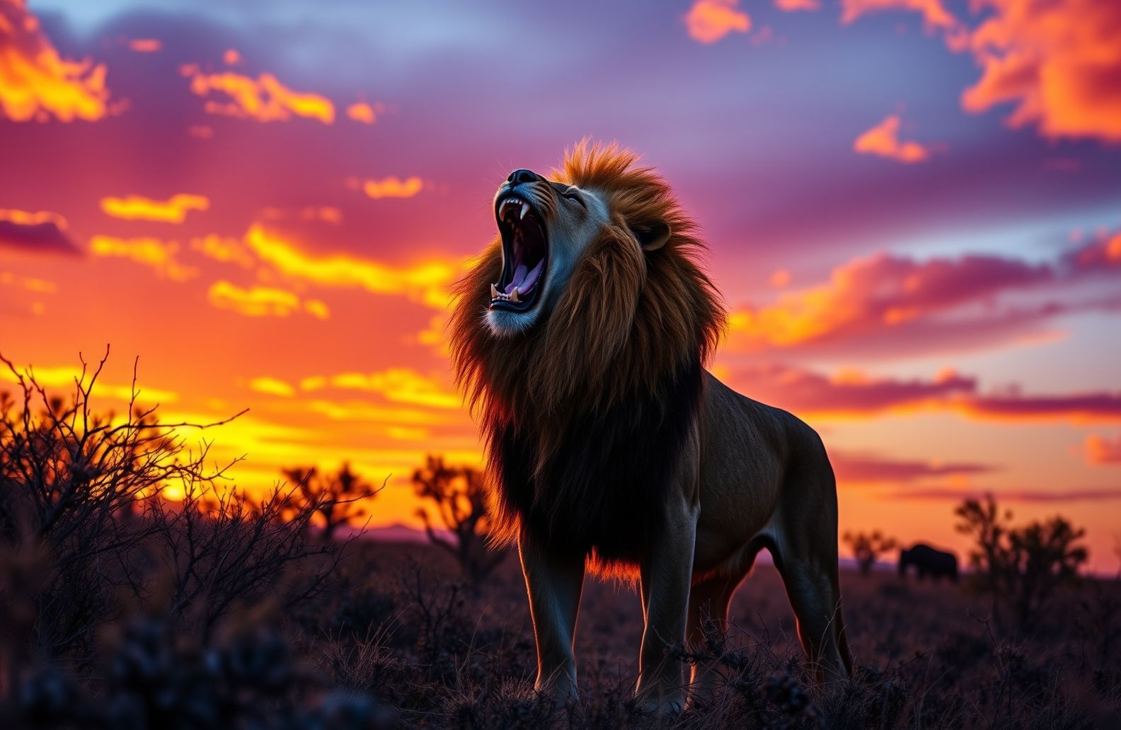 Lion Roar Wallpaper