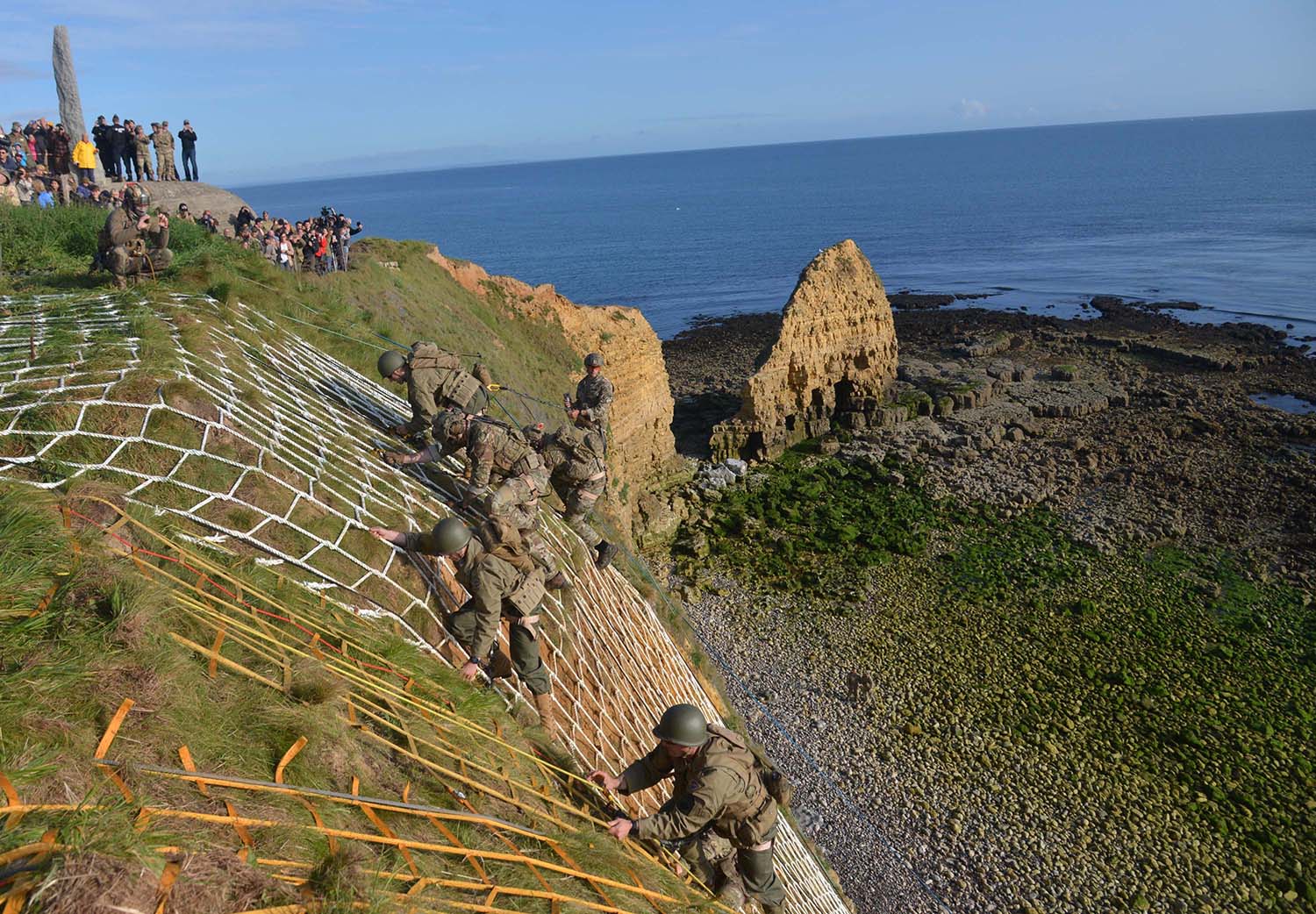 Today S Rangers Scale Normandy Cliff In Honor Of One D Day