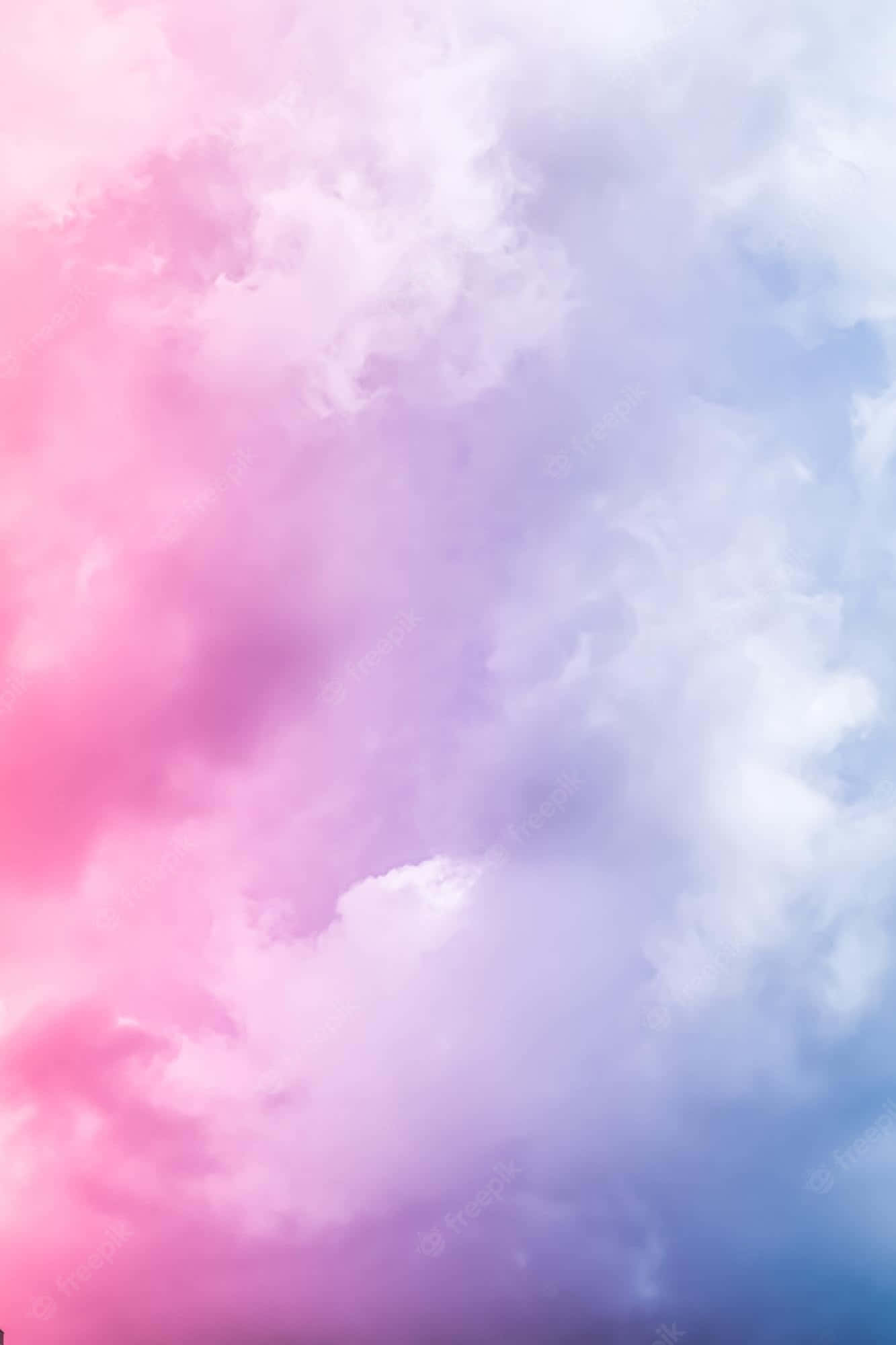 Pink And Blue Clouds Wallpaper