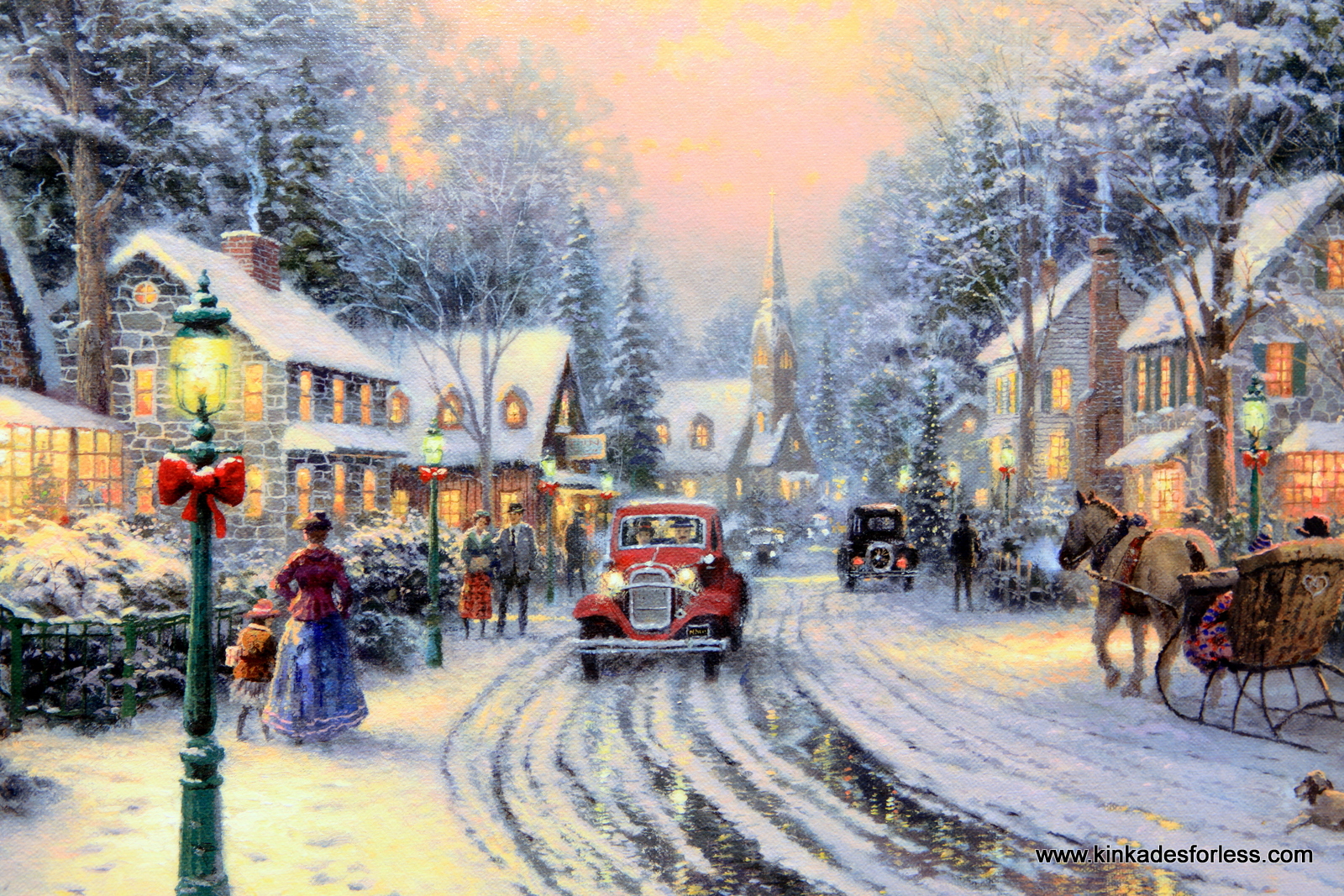 Thomas Kinkade Christmas Wallpapers - WallpaperSafari