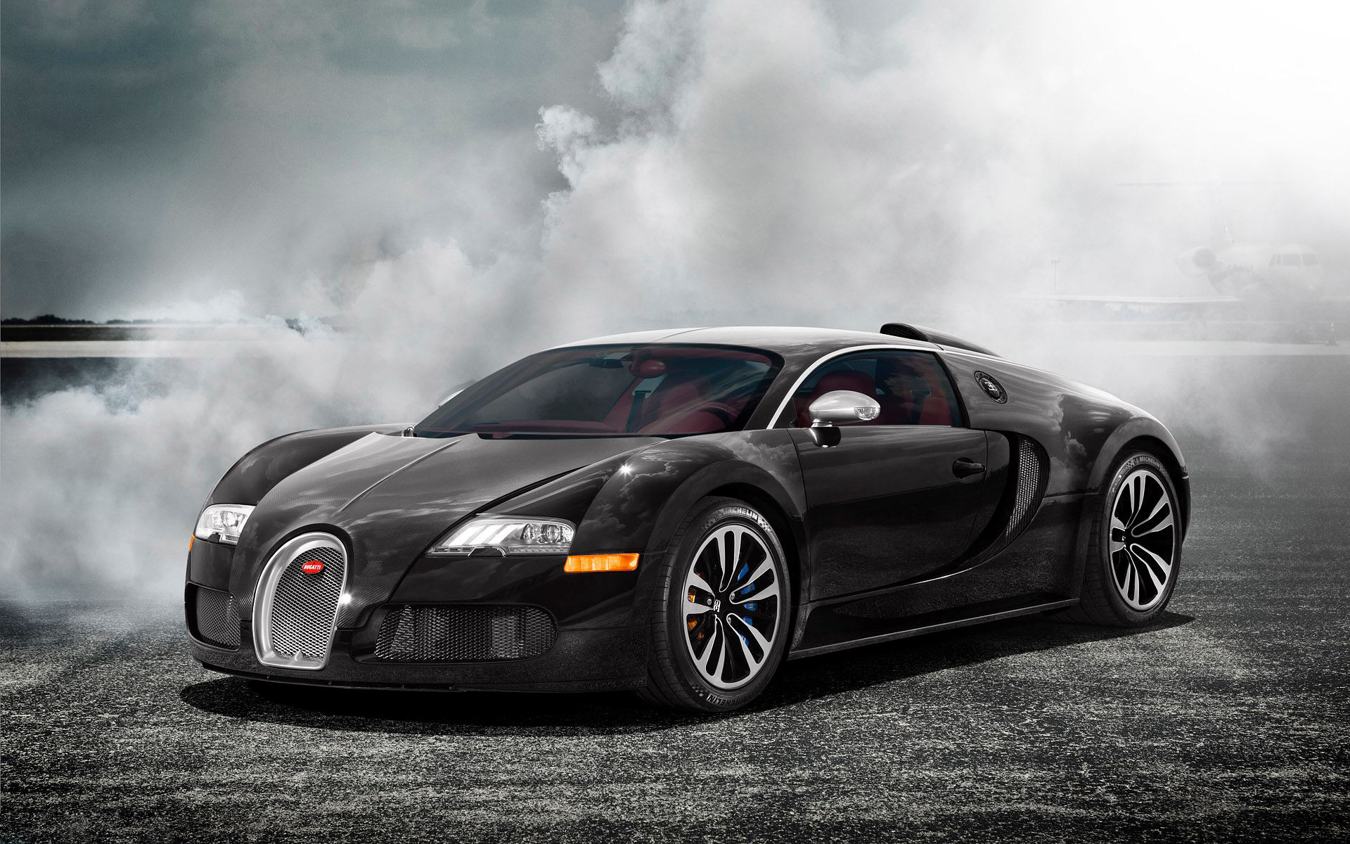 Bugatti Veyron Black HD Wallpaper Full Size