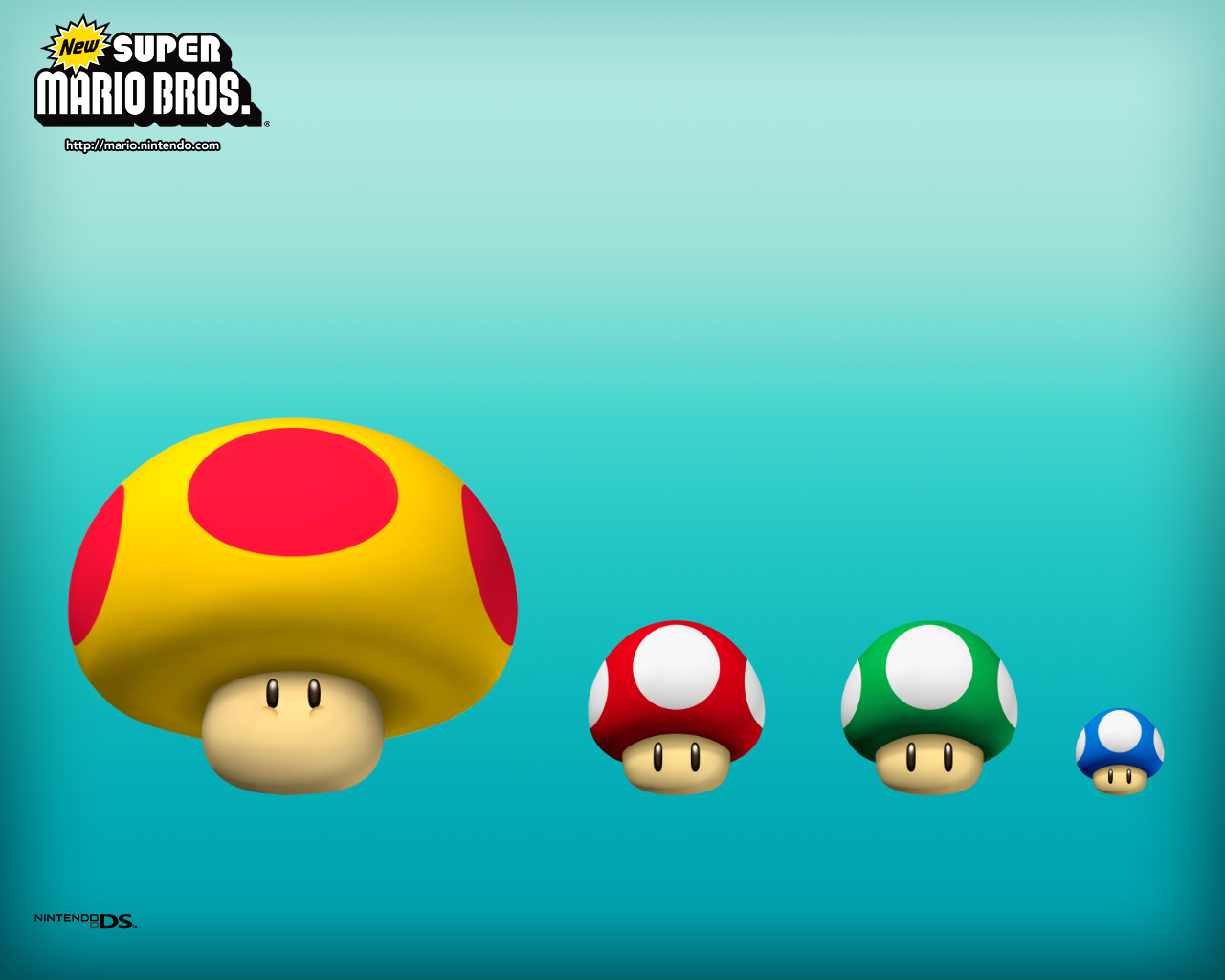 Mushrooms Small To Big Super Mario Bros Wallpaper