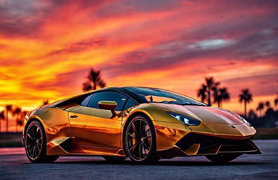 Gold Lamborghini Wallpaper