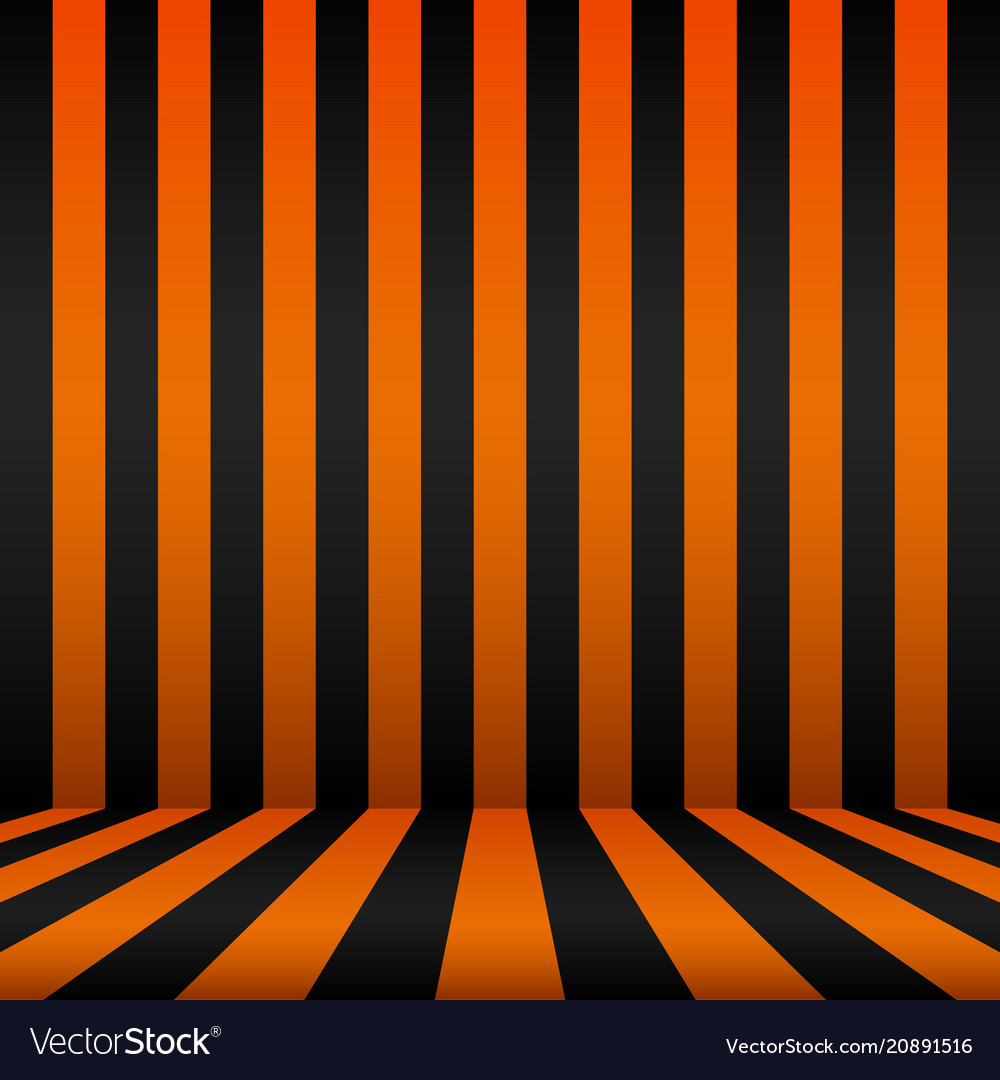 Cartoon frame black and orange background Vector Image