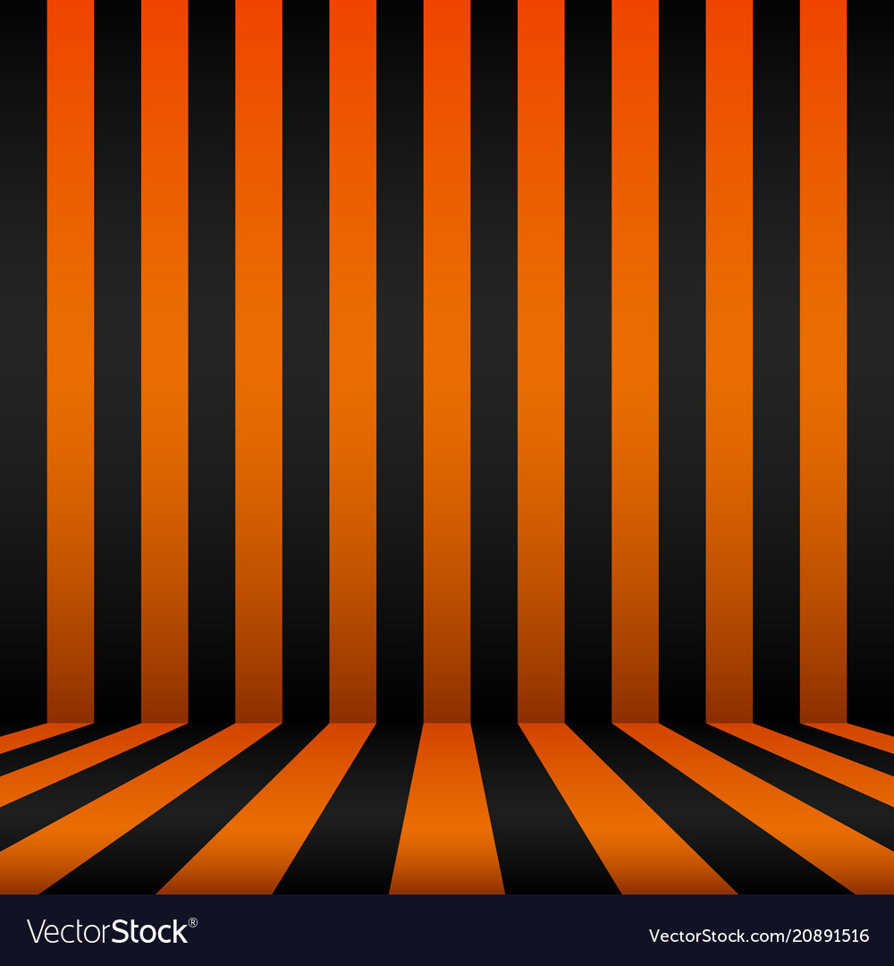 Cartoon Frame Black And Orange Background Vector Image