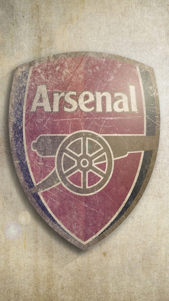 Vintage Arsenal Football Club Logo Wallpaper iPhone