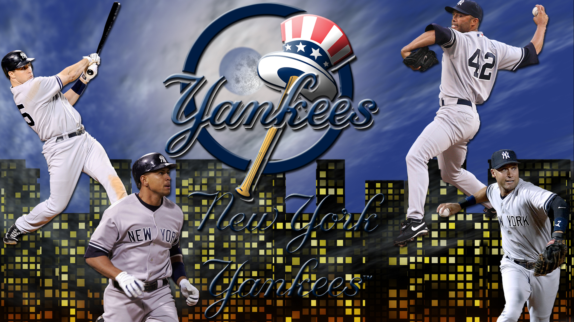 Wallpaper By Wicked Shadows New York Yankees Night Sky