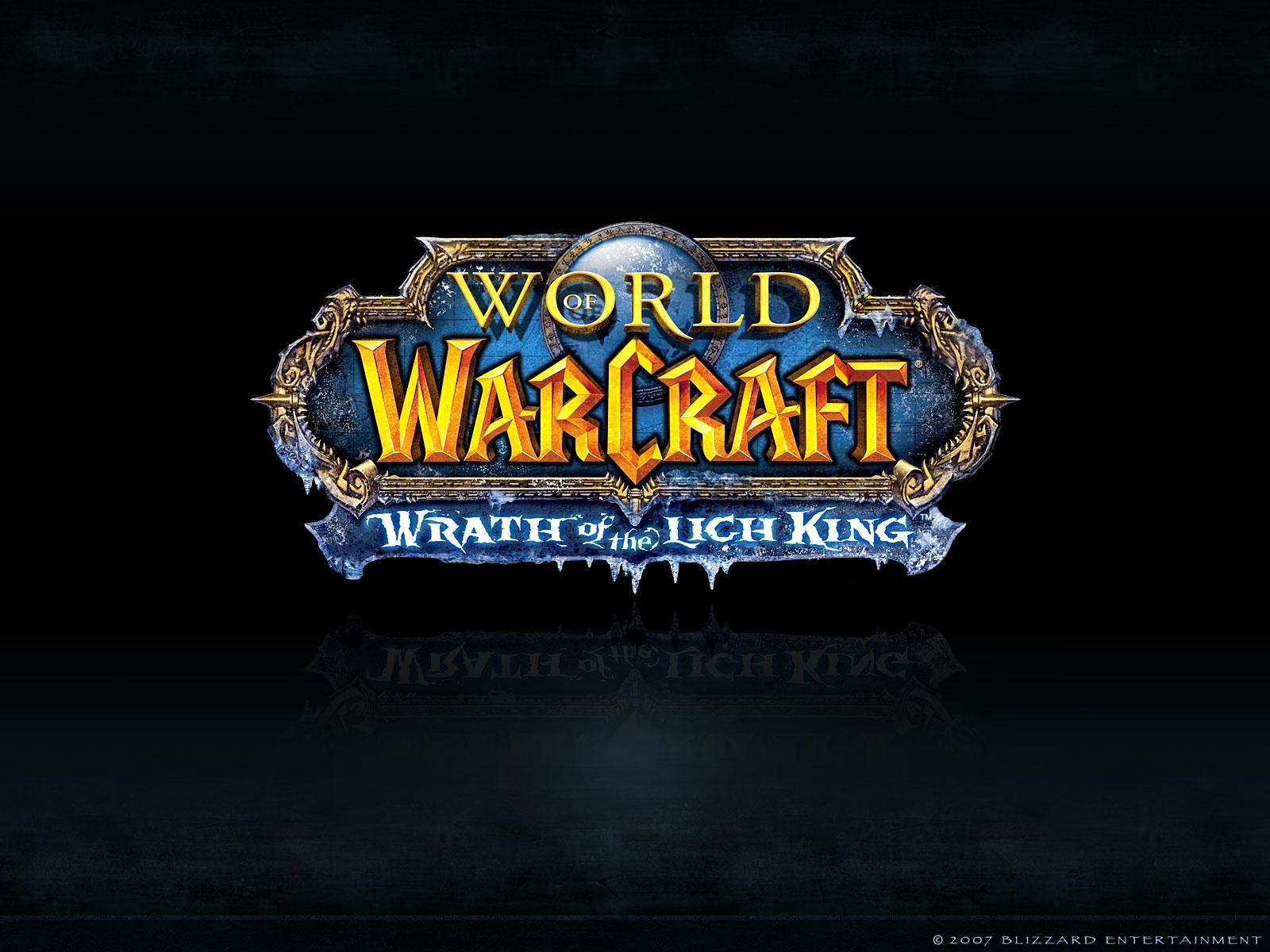 Wallpaper World Of Warcraft Logo Wow Wrath