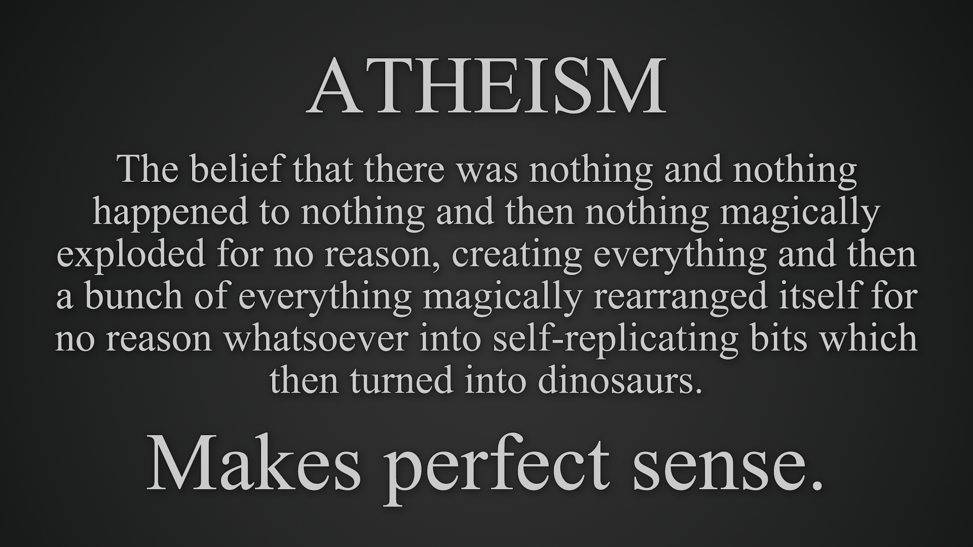 Atheism Meh Ro