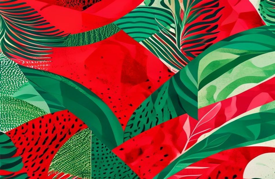Red And Green Wallpaper