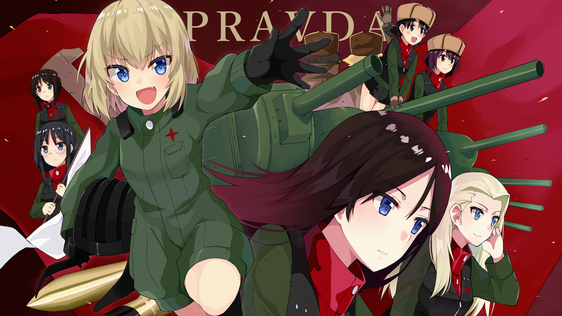 Katyusha Girls Und Panzer HD Wallpaper Background