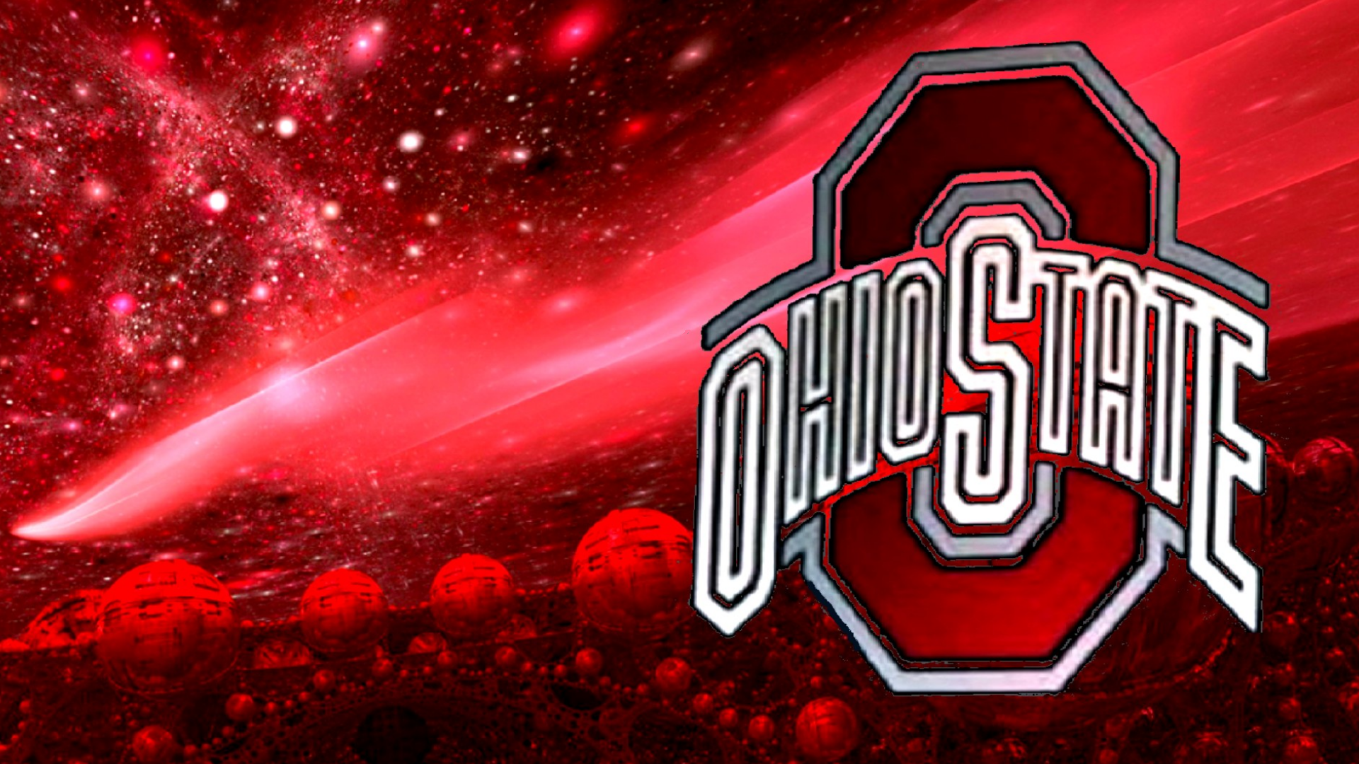 Ohio State Football Red Block O Done With Mandelbulb 3d