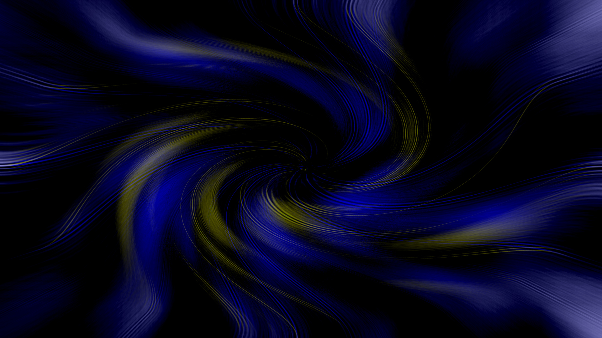 Blue And Gold Swirl HD Wallpaper
