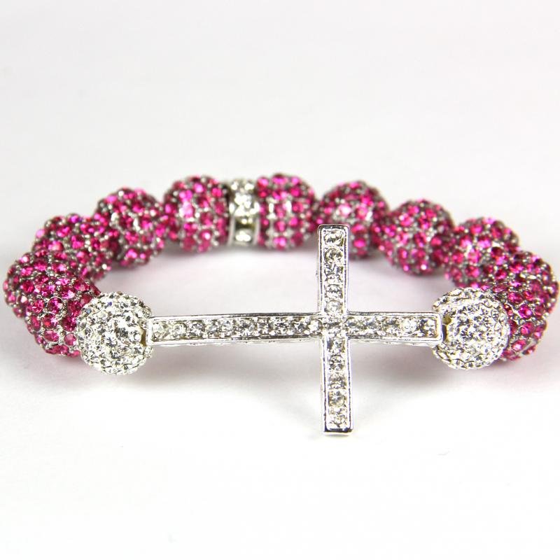 Crystal Beaded Bracelets For Women Wholesale New Bling Sideways