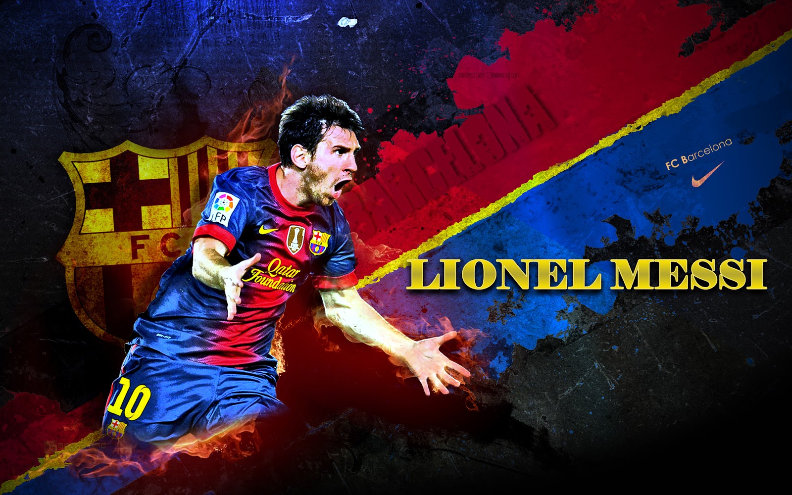 Lionel Messi 2013 Wallpaper Widescreen 1600x1000