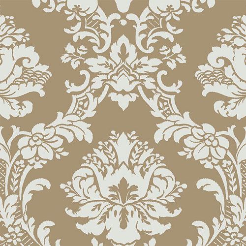 Ch28242 Norwall Classic Silks Traditional Damask Wallpaper Gold Aqua