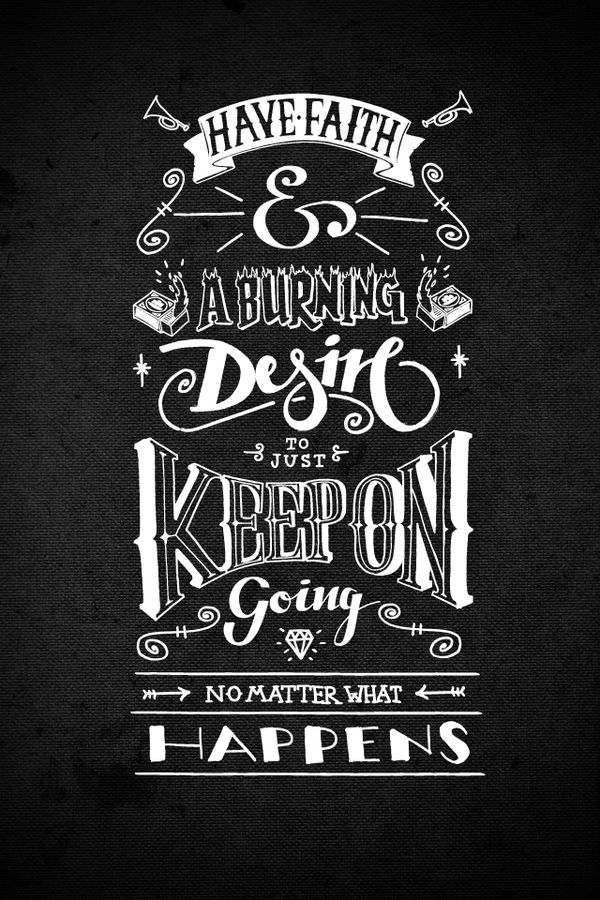 Wallpaper Typography Have Faith And No Matter W