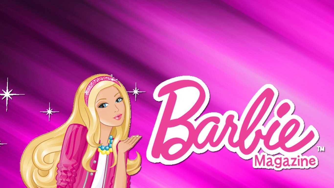 Barbie Magazine Cover with Blonde Barbie Blowing a Kiss