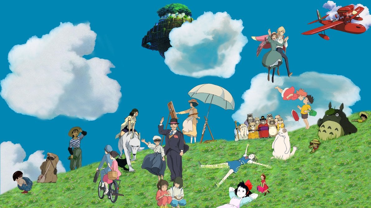 Ghibli wallpaper  Wip  by 3DBenjamin