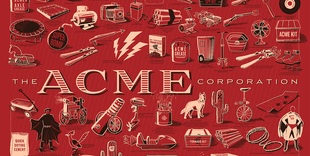 Elaborate Poster Puts All Of Wile E Coyote S Acme Purchases On