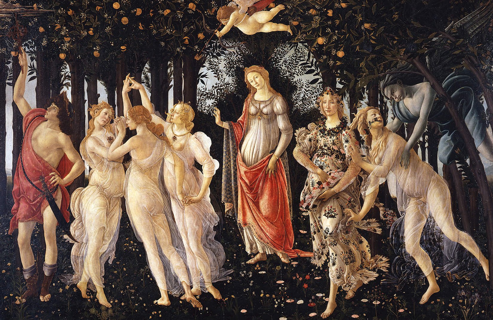 Primavera Botticelli Wallpaper Mural Muralswallpaper