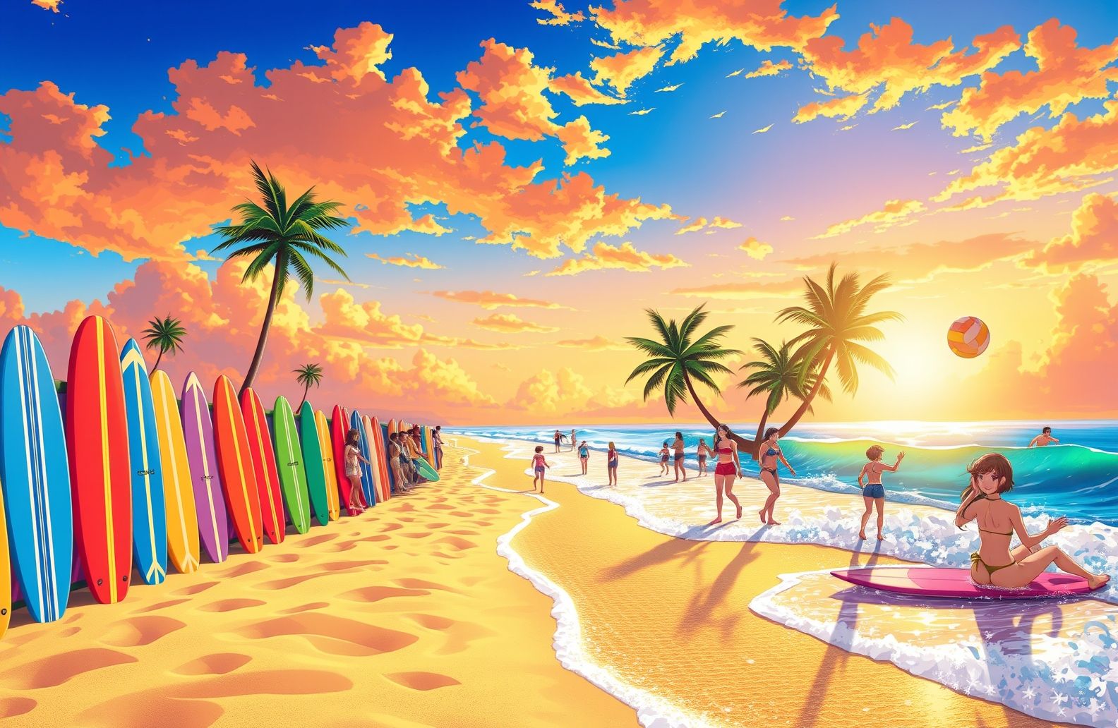 Anime Beach Wallpaper